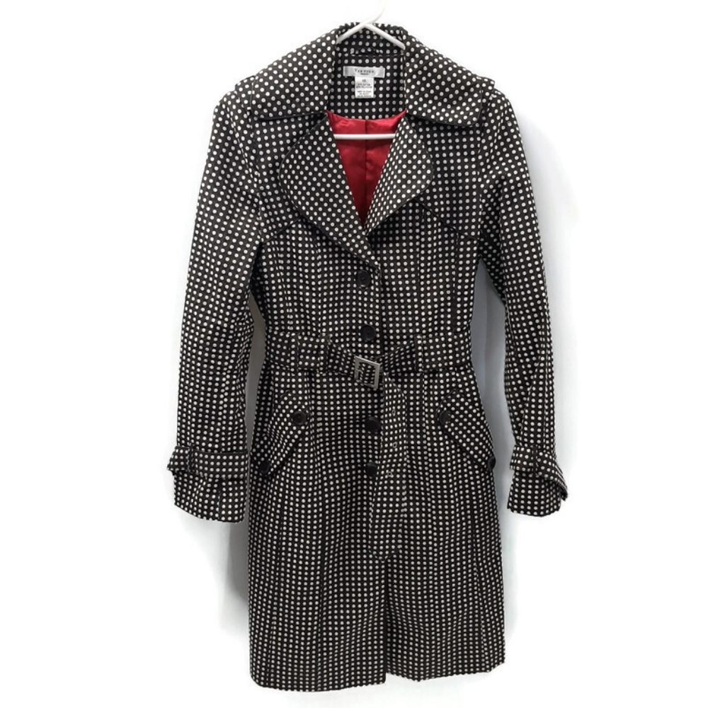 NEW Vertigo Paris Polka Dot Trench Coat XS